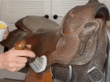 Applying Oak and Amber in a thin layer