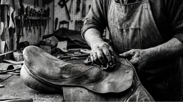 Oak and Amber leather care demonstration