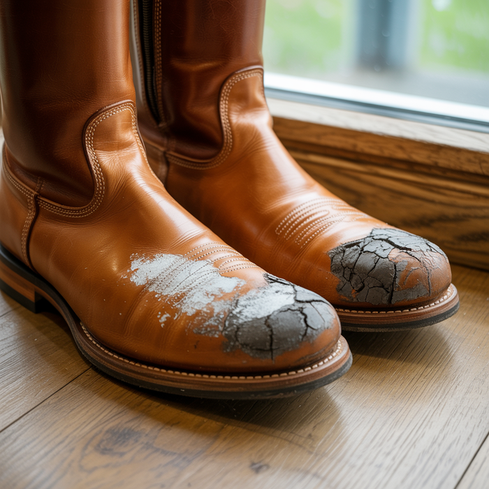 Riding boots before Oak and Amber